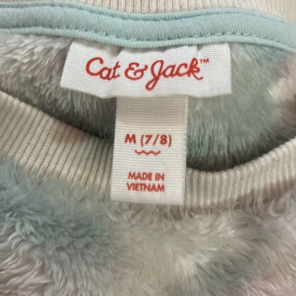 Cat and Jack fleece tye dye sweatshirt size 7/8 - Picture 2 of 3